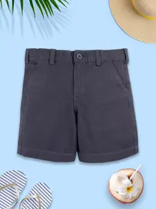 KiddoPanti Boys Cotton Mid-Rise Regular Fit Shorts
