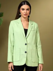 Stylecast X Kotty Green Single Breasted Notched Lapel Blazer