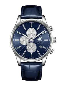Beverly Hills Polo Club Men Round Patterned Dial Analogue Chronograph Watch
