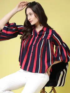 BEING NAUGHTY Women Vertical Striped Casual Shirt