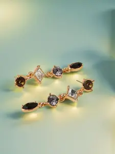 Accessorize Gold-Plated Contemporary Drop Earrings