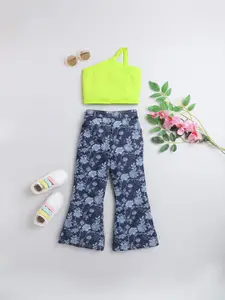 taffykids Girls One Shoulder Top with Trousers