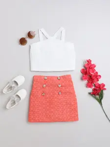 taffykids Girls Top with Skirt