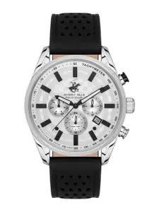Beverly Hills Polo Club Men Dial & Leather Straps Analogue Chronograph Watch BP3605Y.331