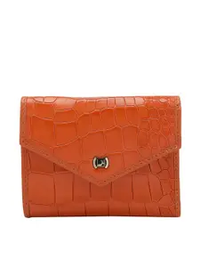 Da Milano Women Textured Leather Three Fold Wallet
