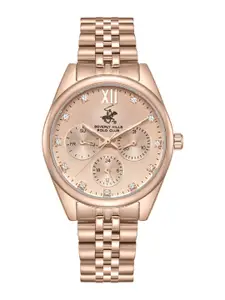 Beverly Hills Polo Club Women Dial & Bracelet Style Straps Analogue Multi Function Watch
