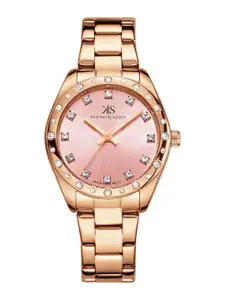 KENNETH SCOTT Women Mother of Pearl Dial & Stainless Steel Analogue Watch-K24509-RBKP