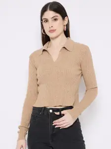 Camey Women Woollen Crop Pullover