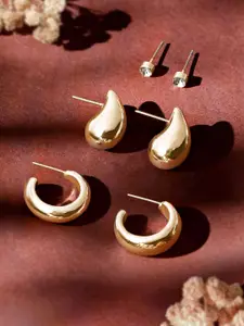 Accessorize Set Of 3 Teardrop Shaped Drop Earrings