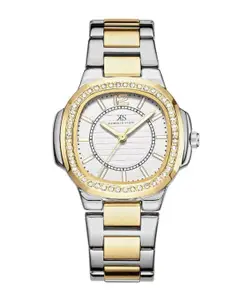 KENNETH SCOTT Women Embellished Dial & Stainless Steel Straps Analogue WatchK24507-TBTW