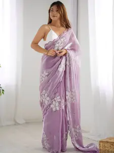 Anouk Embellished Sequinned Organza Saree