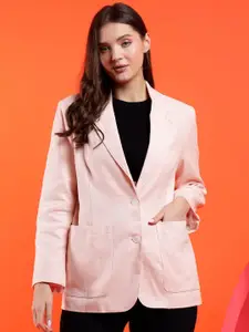 Stylecast X Kotty Notched Lapel Single-Breasted Blazer