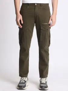 The Roadster Lifestlye Co Pure Cotton Cargo Trousers With Zip Detail