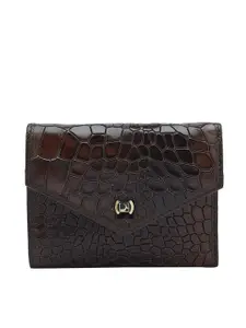 Da Milano Women Textured Leather Three Fold Wallet