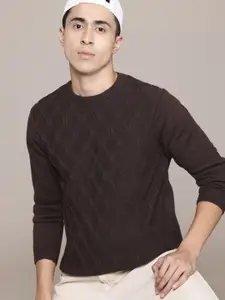 The Roadster Lifestyle Co Woven-Design Pullover