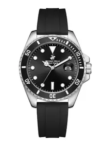Beverly Hills Polo Club Men Embellished Dial & Straps Analogue Watch BP5007Y.351
