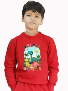BAESD Boys Printed Round Neck Sweatshirt