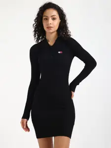 Tommy Hilfiger Women Ribbed Bodycon Dress