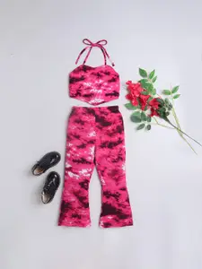 taffykids Girls Printed Top with Trousers