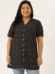 theRebelinme Women Polka Dot Opaque Printed Casual Shirt