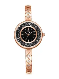 KENNETH SCOTT Women Embellished Dial & Stainless Steel Straps Analogue Watch K23515-RBKB
