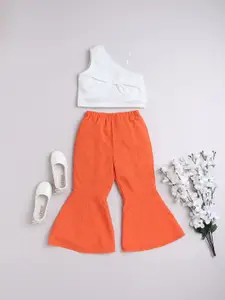 taffykids Girls One Shoulder Top with Trousers