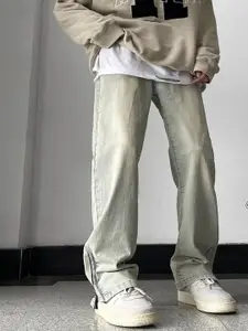 StyleCast Men Straight Fit Light Fade Mid-Rise Cotton Jeans