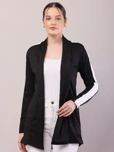 RiseMax Colourblocked Longline Lapel Shrug