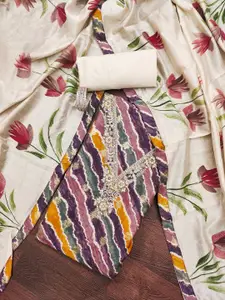 MANVAA Leheriya Printed Unstitched Dress Material