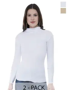 IndiWeaves Women Pack Of 2 Woollen Pullover Sweaters