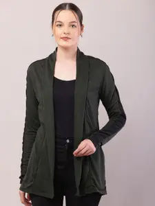 RiseMax Colourblocked Longline Lapel Shrug