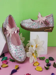 BAESD Girls Embellished Ballerinas Velcro Flats