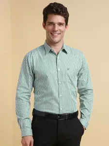 Allen Solly Men Slim Fit Spread Collar Vertical Striped Cotton Formal Shirt