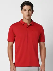 Peter England Solid Men Polo Collar T-shirt