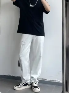 StyleCast Men Straight Fit Low Distress Mid-Rise Jeans