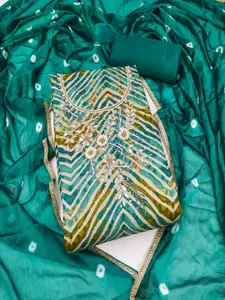 MANVAA Chevron Printed Unstitched Dress Material