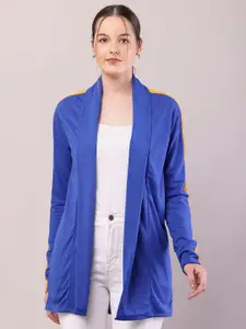 RiseMax Colourblocked Longline Lapel Shrug