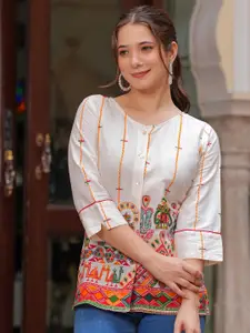 SITA FASHION HUB Women Ethnic Motifs Printed Pure Cotton Kurti