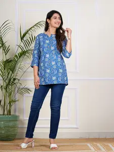SITA FASHION HUB Floral Printed Pure Cotton Kurti