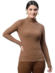 Global Republic Women High Neck Long Sleeves Top