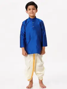 Ramraj Boys Solid Long Sleeve Kurta with Panchakacham