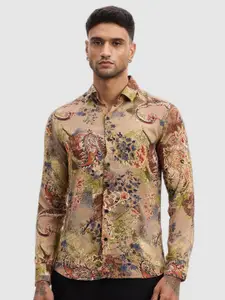 Snitch Men Smart Fit Spread Collar Floral Printed Casual Shirt