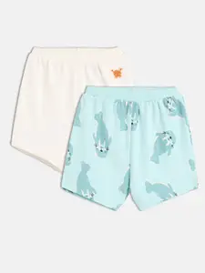 MINI KLUB Boys Pack of 2 Mid-Rise Cotton Shorts