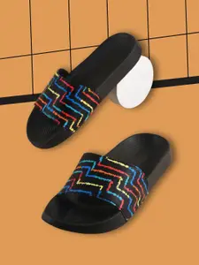 PERY PAO Men Printed Sliders