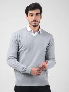 Numero Uno Men Cotton V-Neck Pullover
