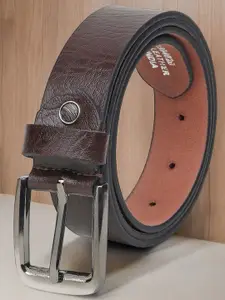 Provogue Men Textured Leather Formal Belt