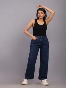 HIGH BUY Women Comfort Relaxed Fit Jeans