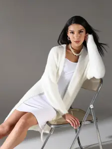 SHOWOFF Acrylic Longline Open Front Shrug