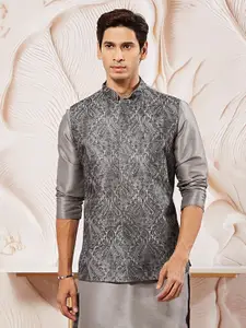 Vastramay Embroidered Nehru Jacket