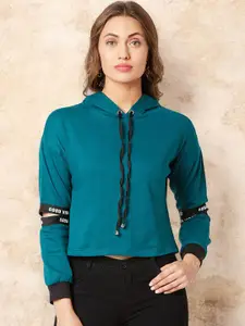 Miss Chase Women Cotton Hooded Sweatshirt